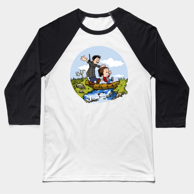 crossing a river Baseball T-Shirt by joerock